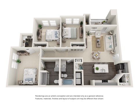 3 bed 2 bath at Lockhart Farms Apartments, Texas